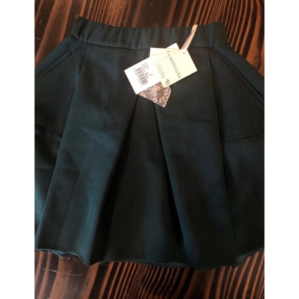Monnalisa Pleated Mini Skirt Sz 12